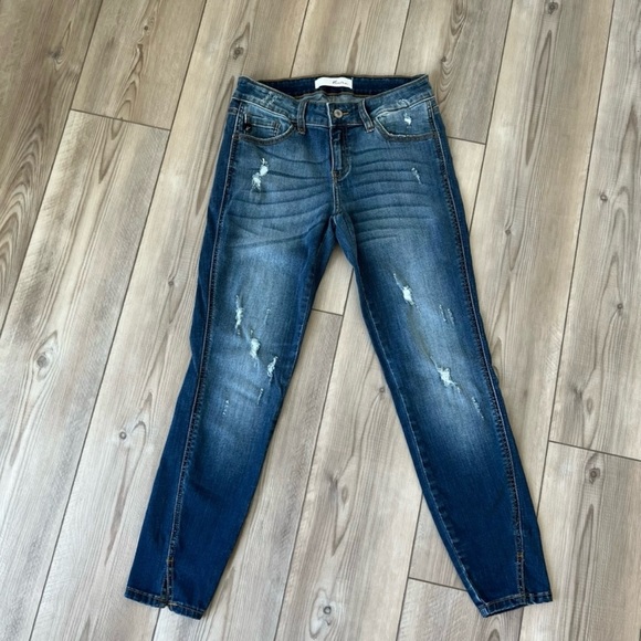 Kancan Split Ankle Skinny’s - Picture 1 of 4